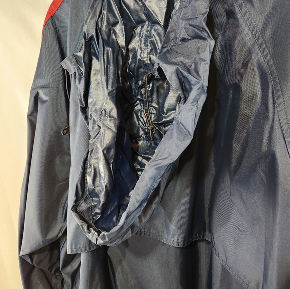 POLO JEANS CO RALPH LAUREN Navy Blue Red Long 100% Nylon Parka Windbreaker sz XL - Picture 12 of 13